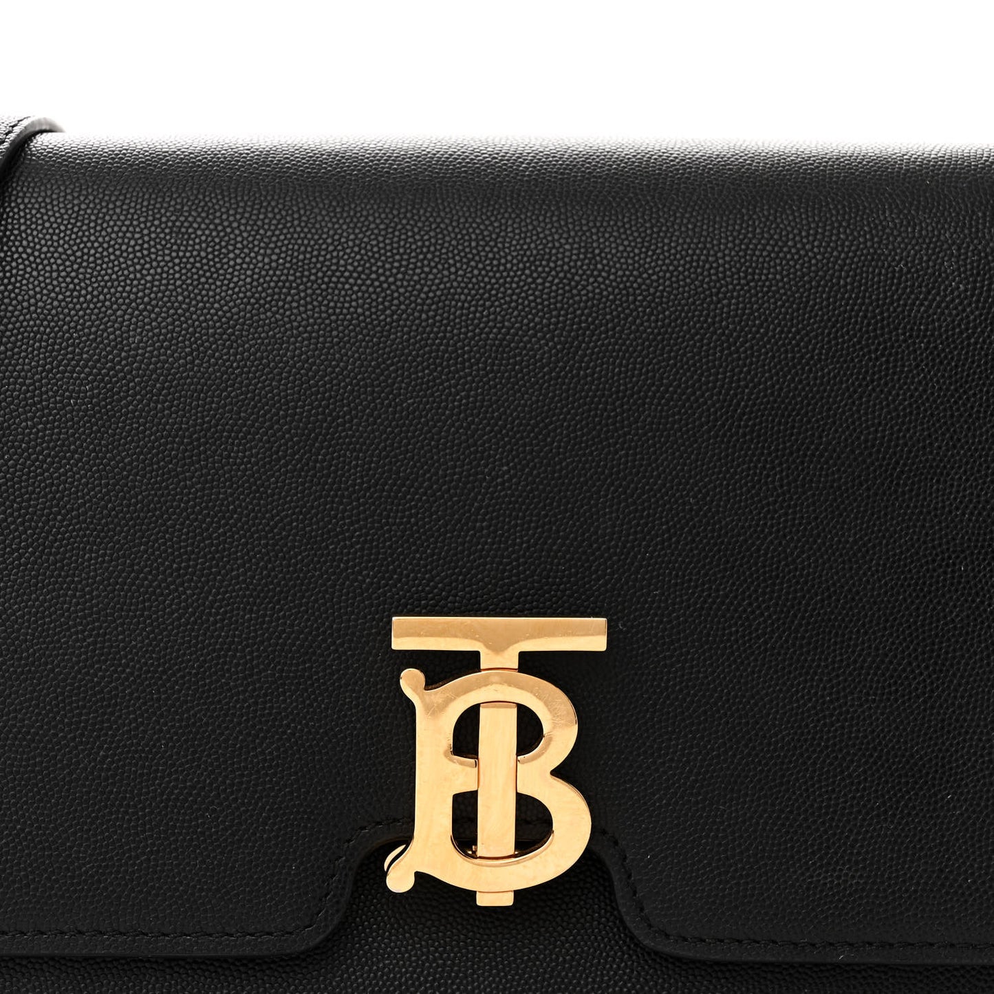 Grained Calfskin Medium TB Bag Black