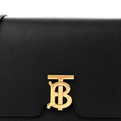 Burberry Grained Calfskin Medium TB Bag Black 8 of 10
