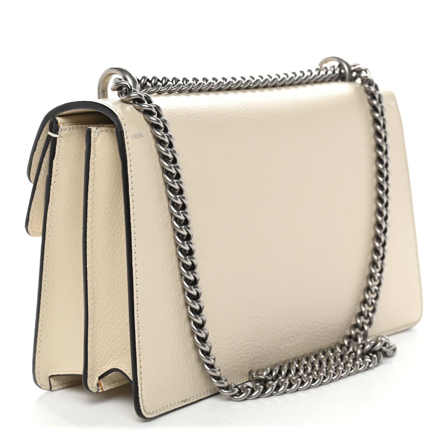 Gucci Textured Calfskin Crystal Small Dionysus Shoulder Bag Mystic White 2 of 12