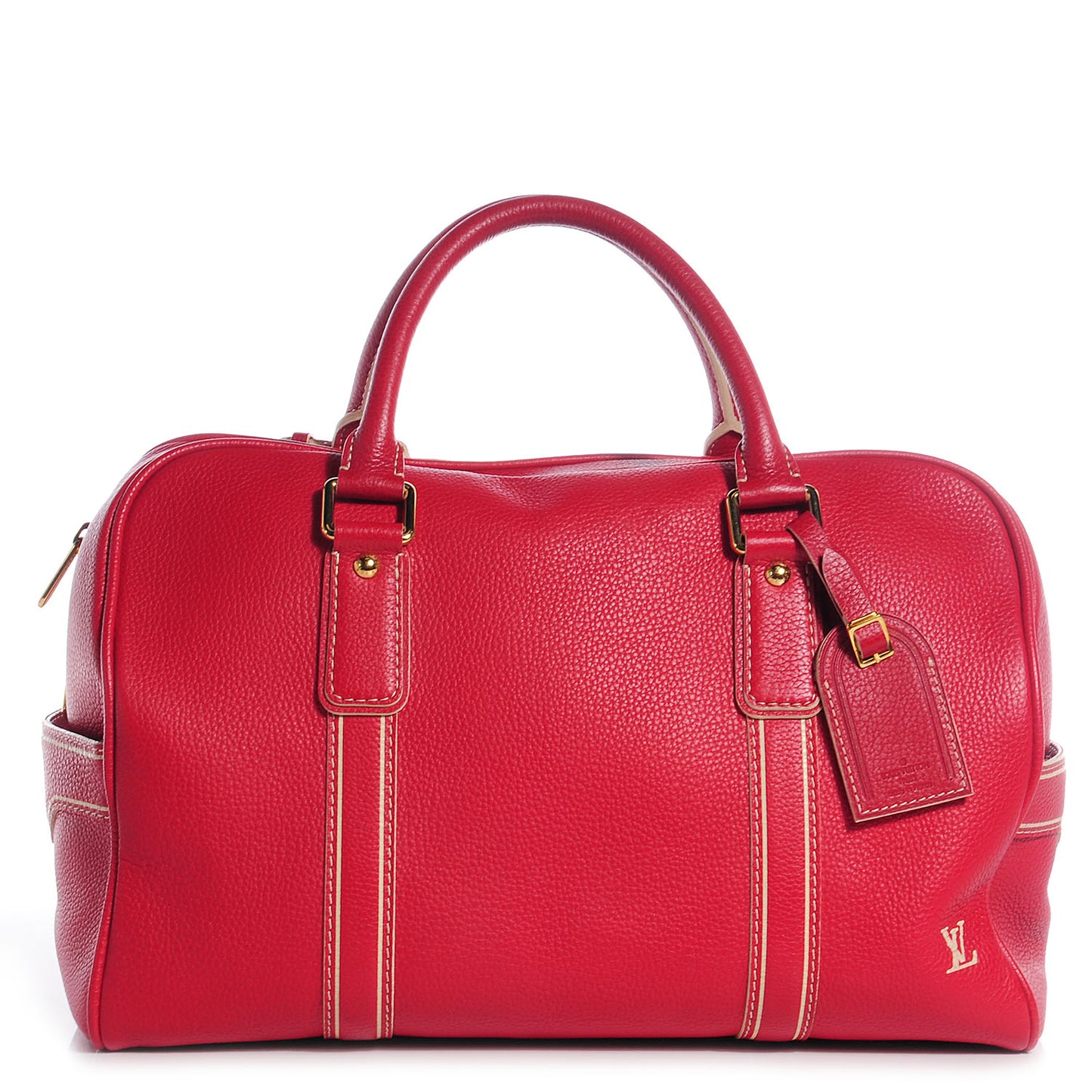 Tobago Leather Carryall Red