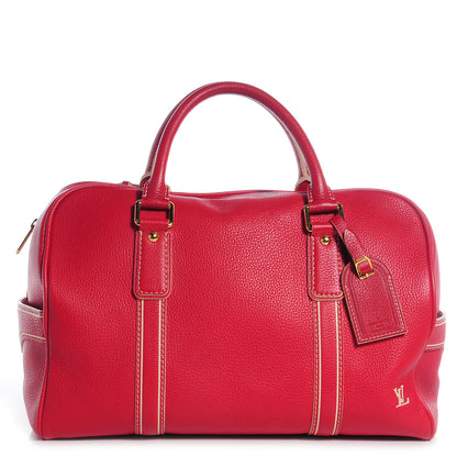 Louis Vuitton Tobago Leather Carryall Red 1 of 7
