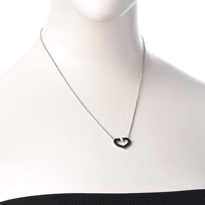 Cartier 18K White Gold Medium Hearts and Symbols Necklace 2 of 6