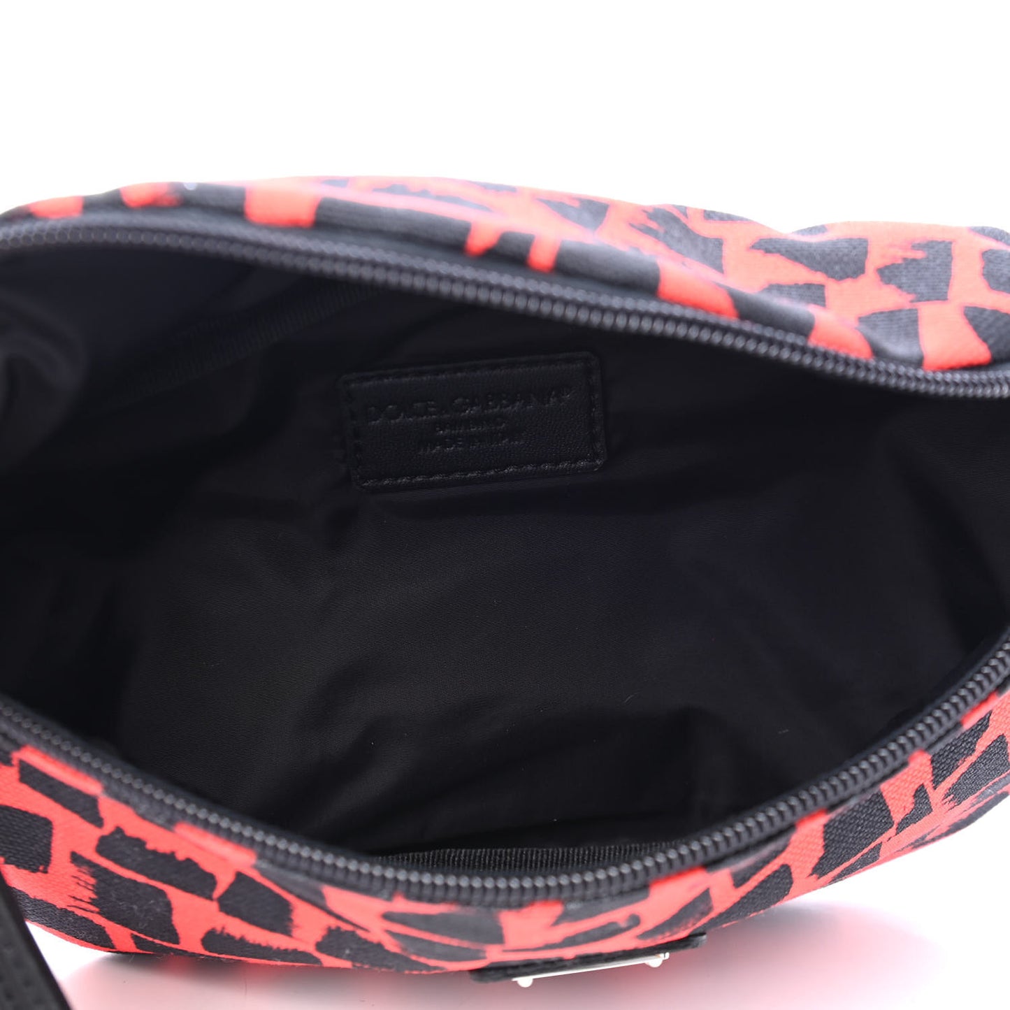 Canvas Belt Bag Red Black