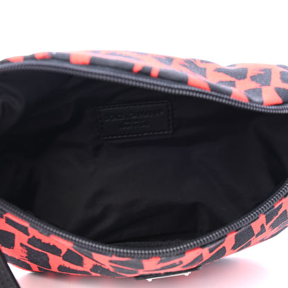 Dolce & Gabbana Canvas Belt Bag Red Black 4 of 4