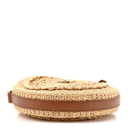 Saint Laurent Raffia Sac Round Naturel 3 of 9