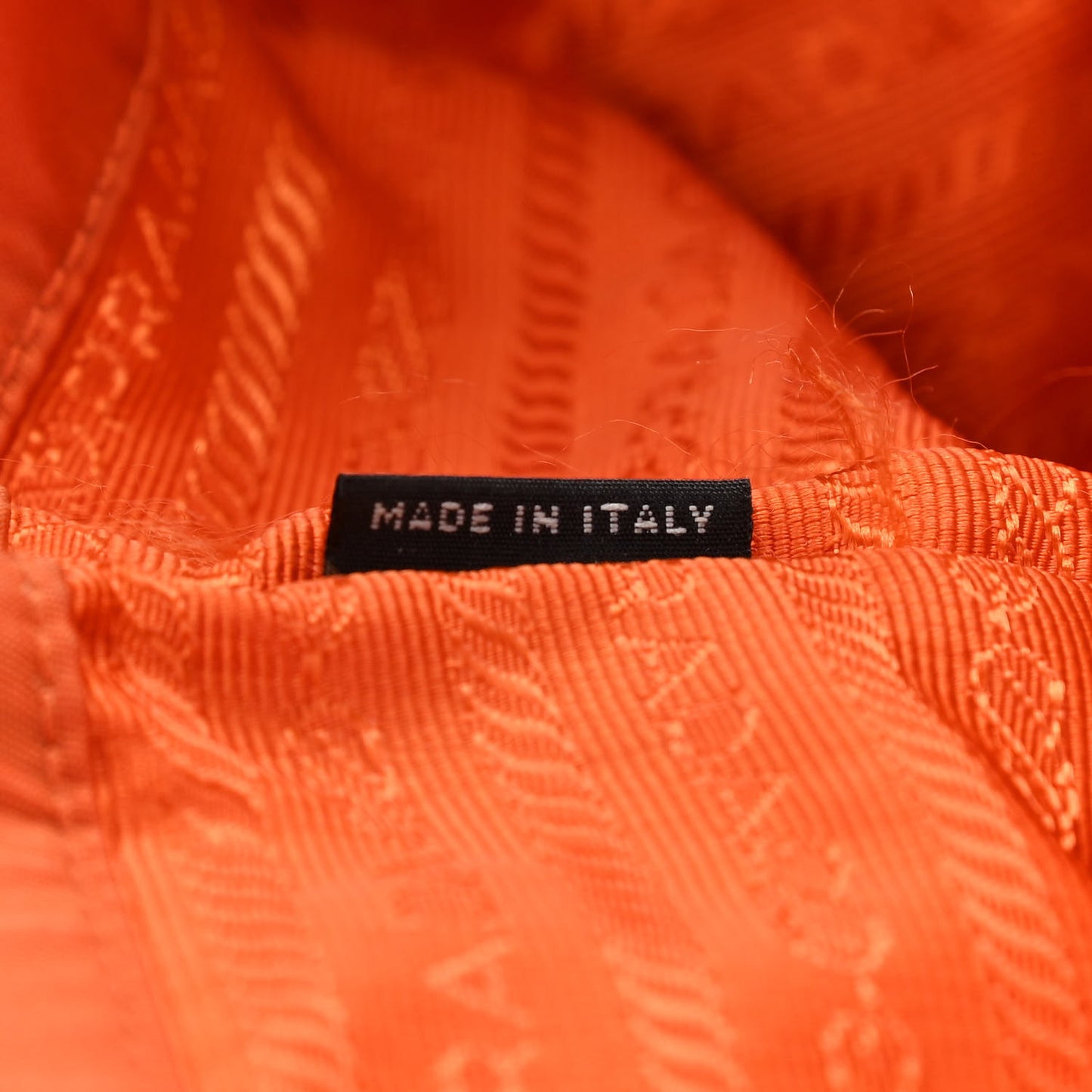 Tessuto Nylon Saffiano Tote Papaya