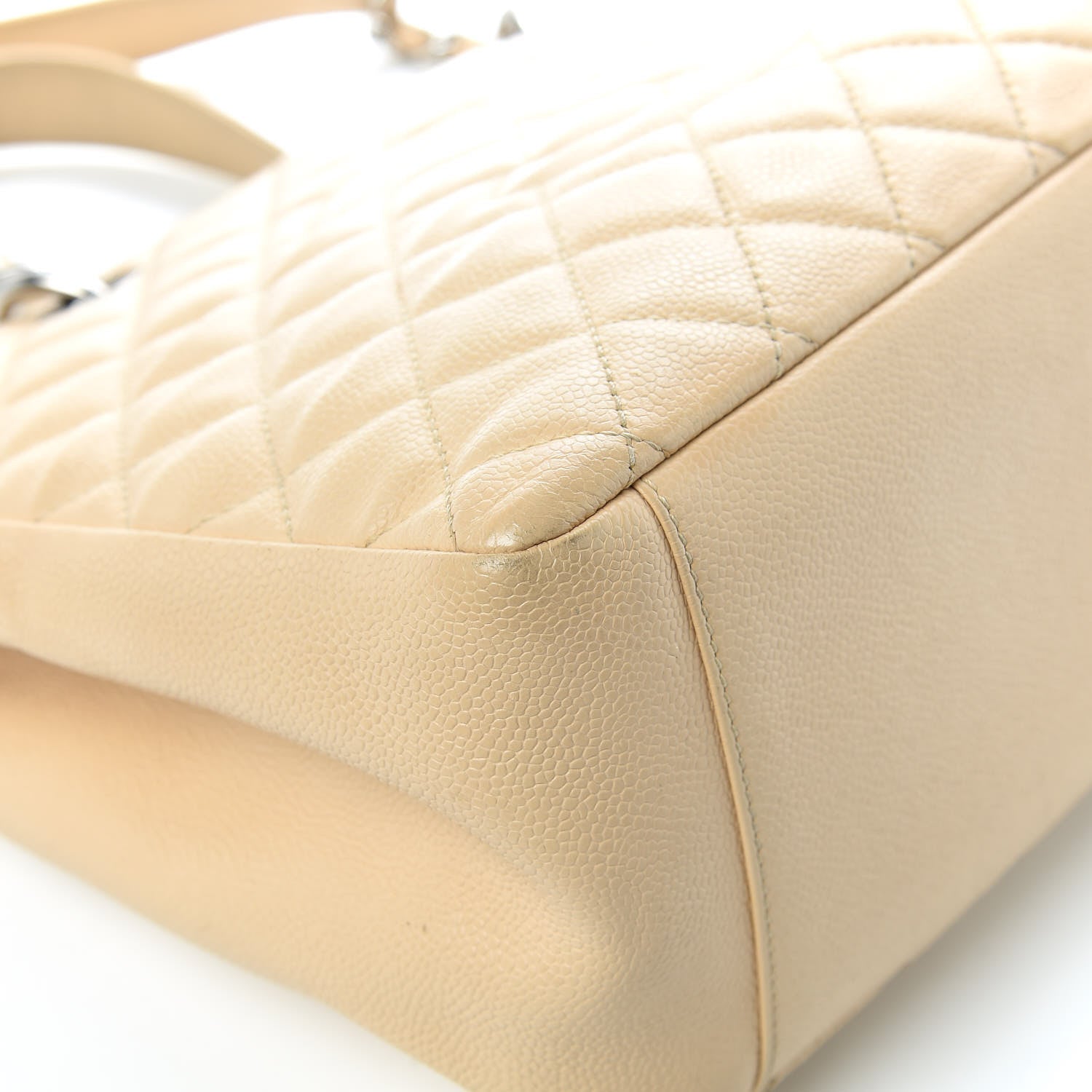 Chanel Caviar Quilted Grand Shopping Tote GST Beige Clair 16 of 22