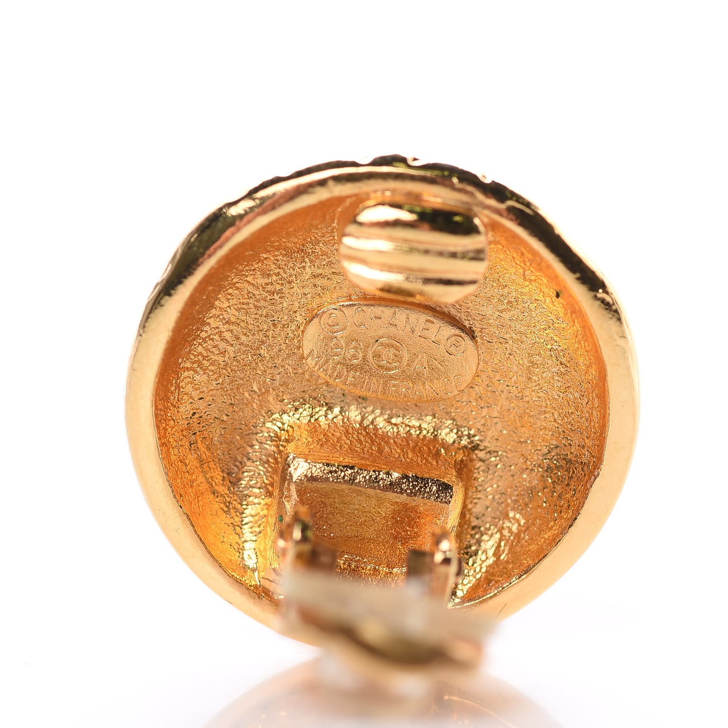 CC Clip On Earrings Gold