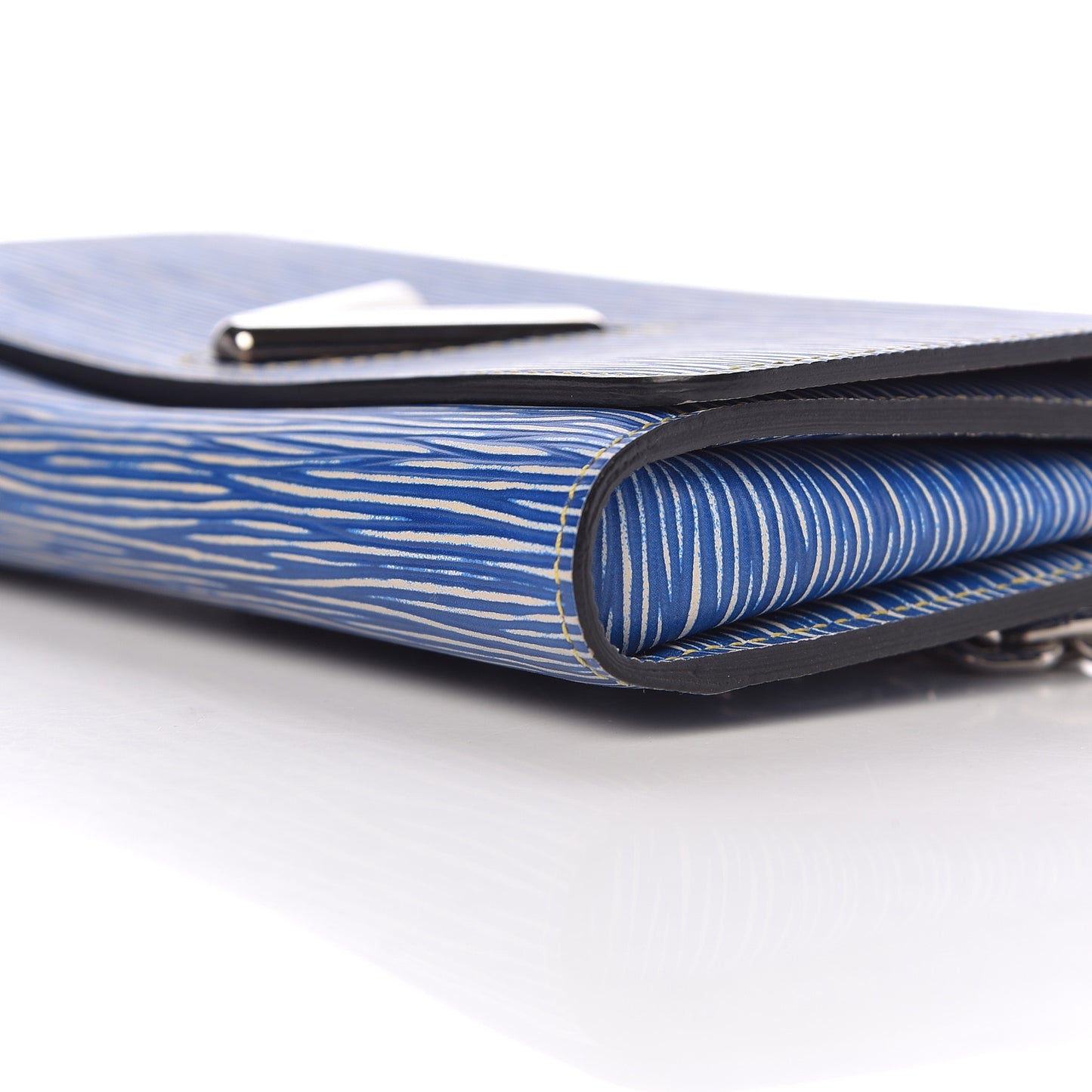 Epi Twist Chain Wallet Denim Light