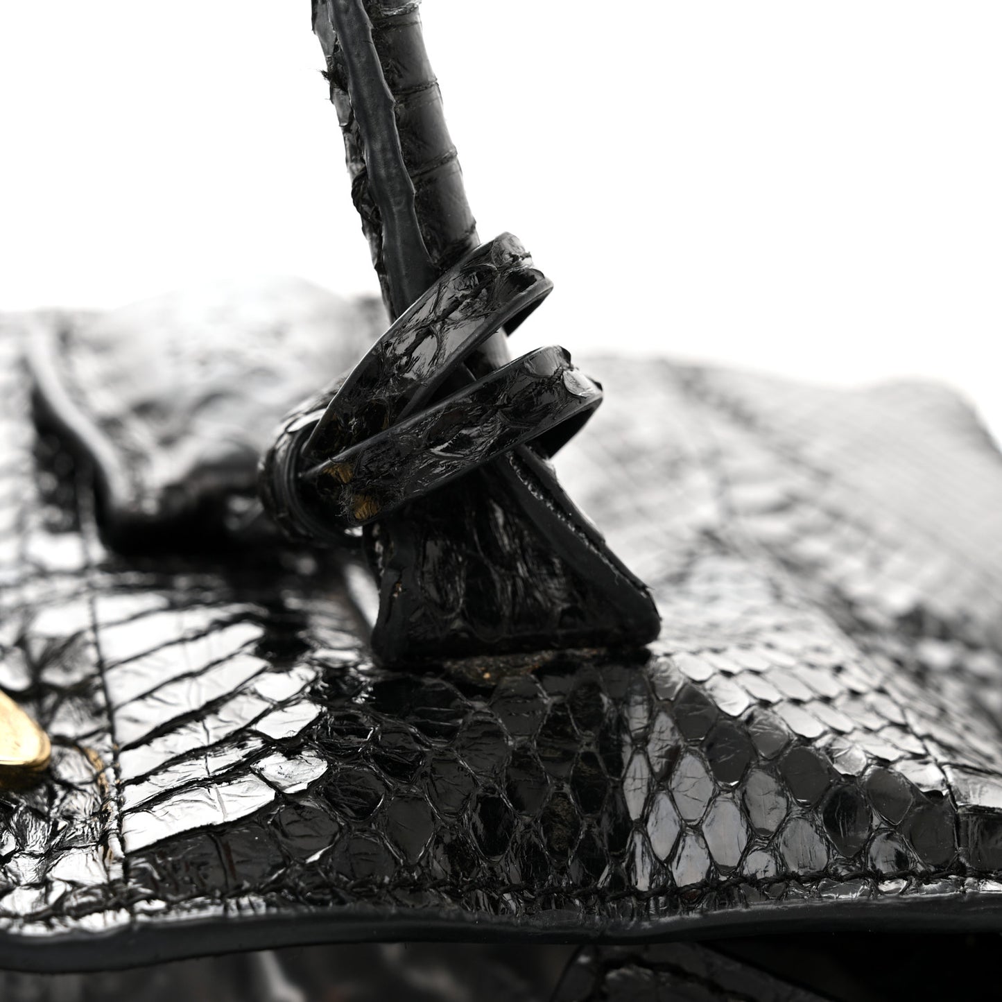 Silky Snake Print Bayswater Black