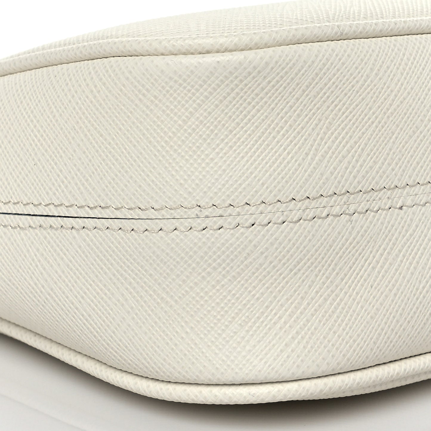 Saffiano Lux Mini Re-Edition Shoulder Bag White