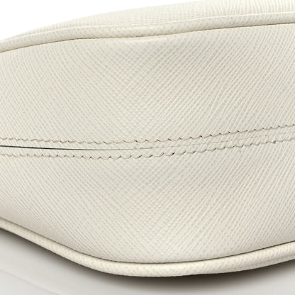 Prada Saffiano Lux Mini Re-Edition Shoulder Bag White 7 of 9