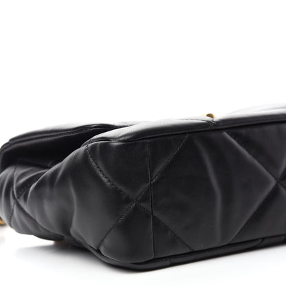 Chanel Goatskin Quilted Medium Chanel 19 Flap Black 9 of 11
