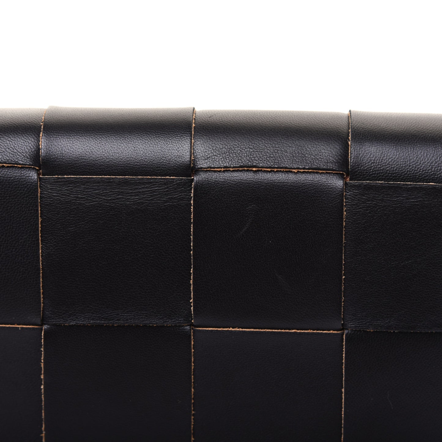 Lambskin Maxi Intrecciato Mini Cassette Crossbody Bag Black