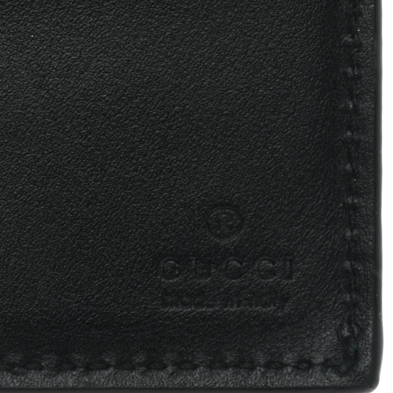 Gucci Calfskin GG Tennis Embossed Bi-Fold Wallet Black 6 of 9
