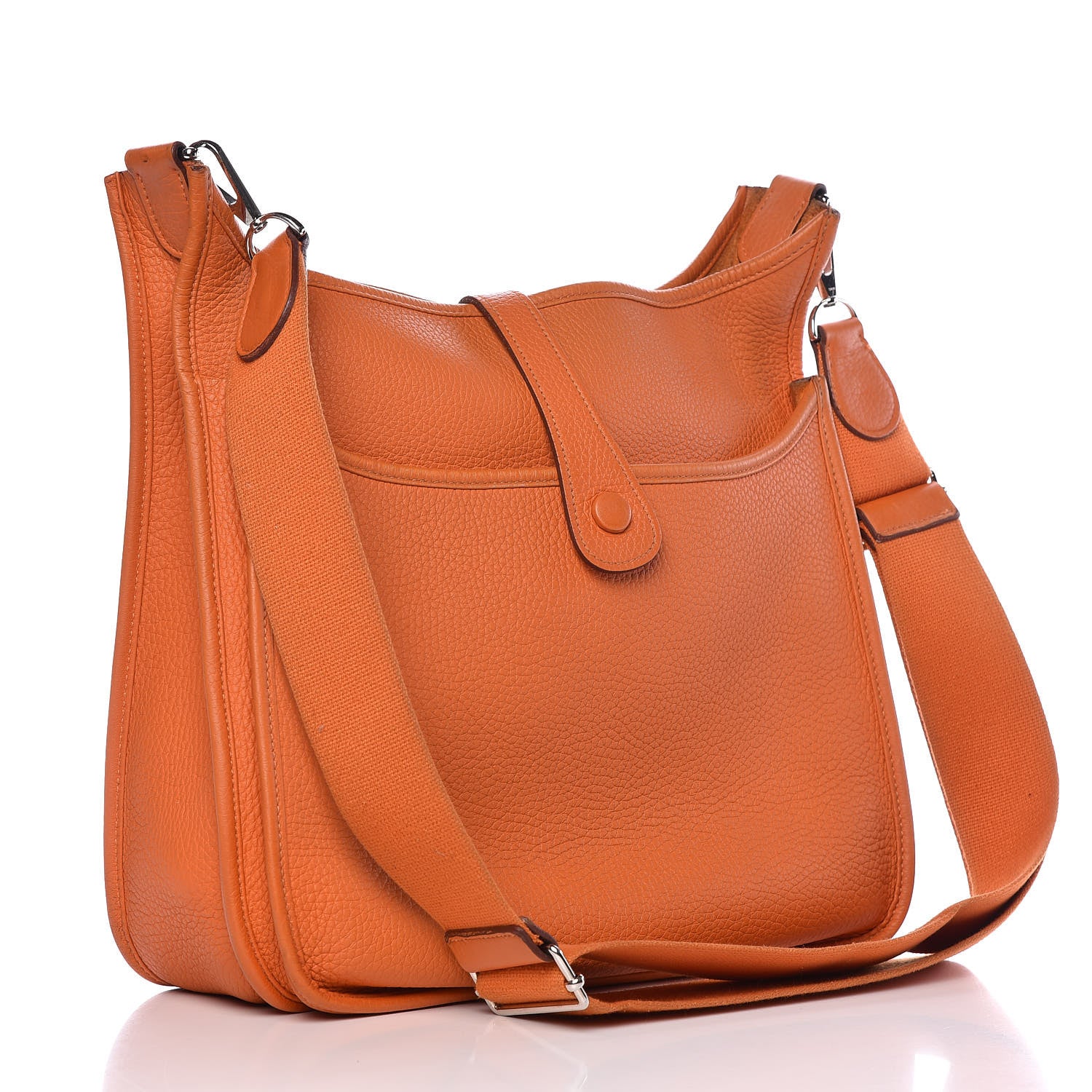 Hermes Togo Evelyne III GM Orange 3 of 14