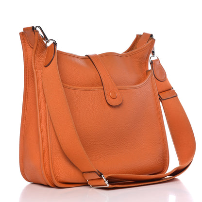 Hermes Togo Evelyne III GM Orange 3 of 14