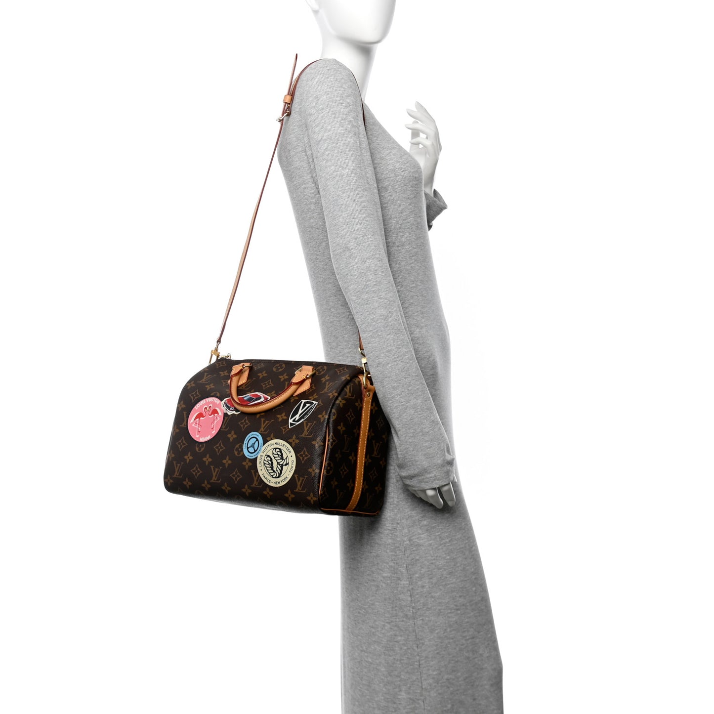 Monogram World Tour Speedy Bandouliere 30