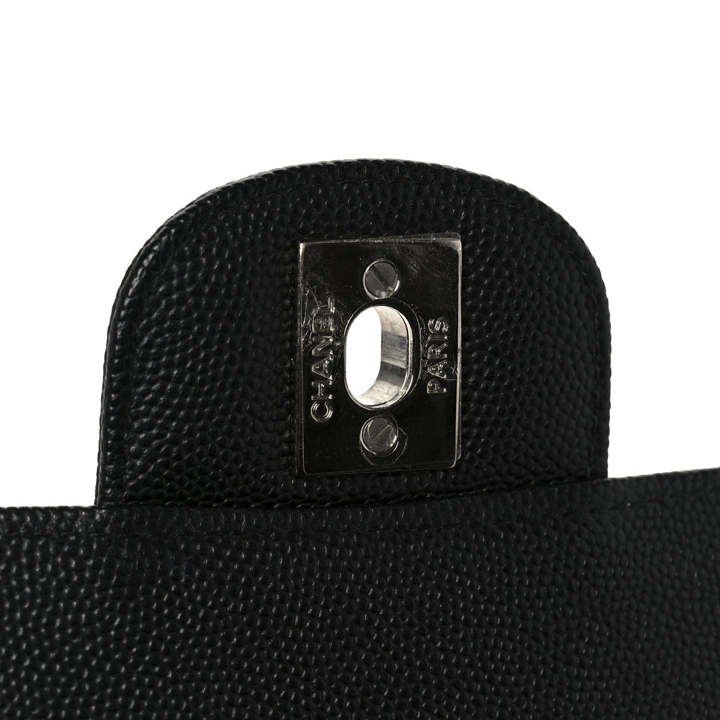 Caviar Quilted Mini Rectangular Flap Black