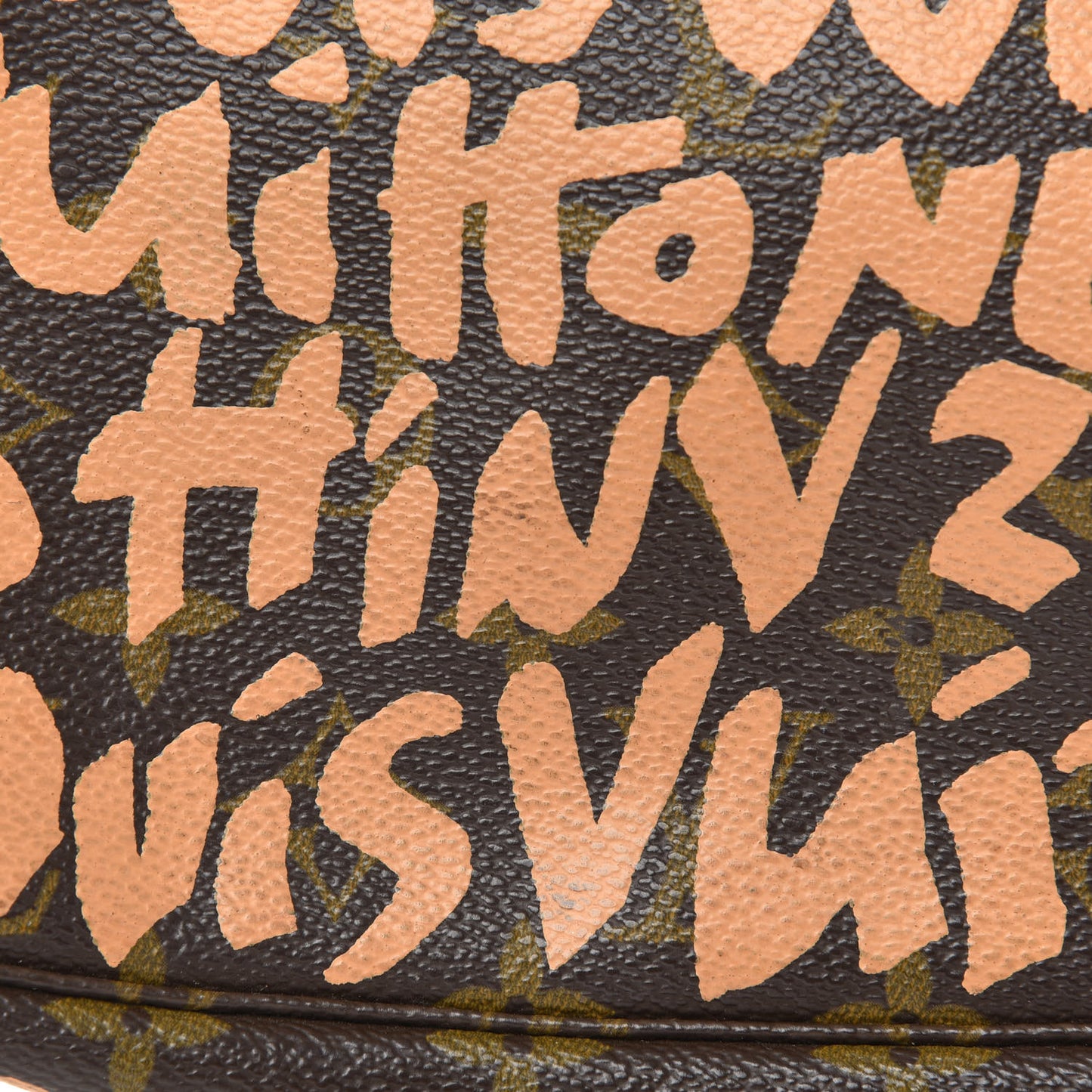 Monogram Graffiti Pochette Accessories Peach