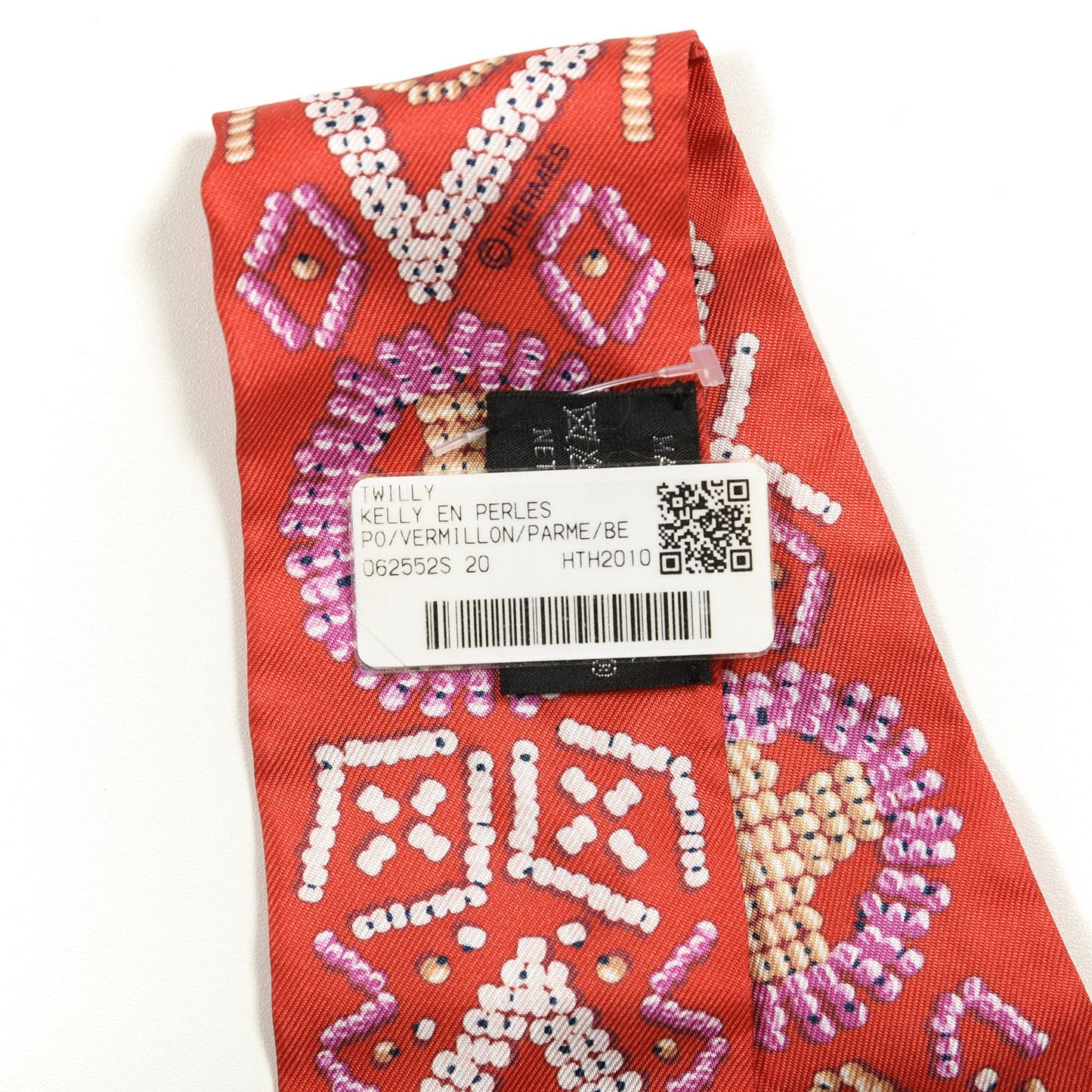 Silk Kelly En Perles Twilly Vermillon Parme