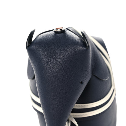 Loewe Calfskin Mini Sailor Elephant Crossbody Bag Deep Blue 10 of 10