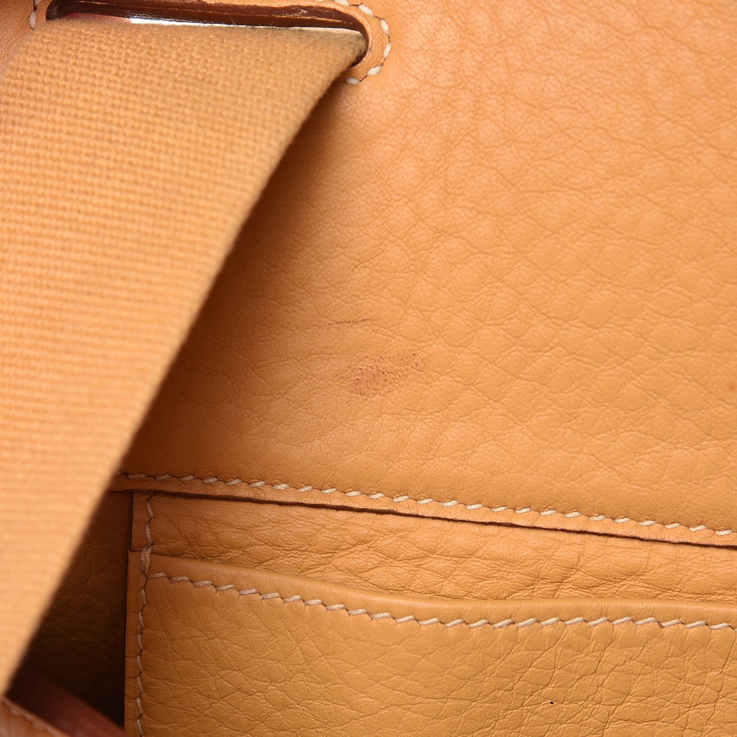 Hermes Taurillon Clemence Sherpa Backpack Sable 8 of 16