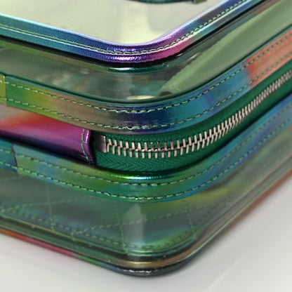 Chanel PVC Patent Calfskin Patent Lambskin Vertical Vanity Case Green 9 of 14