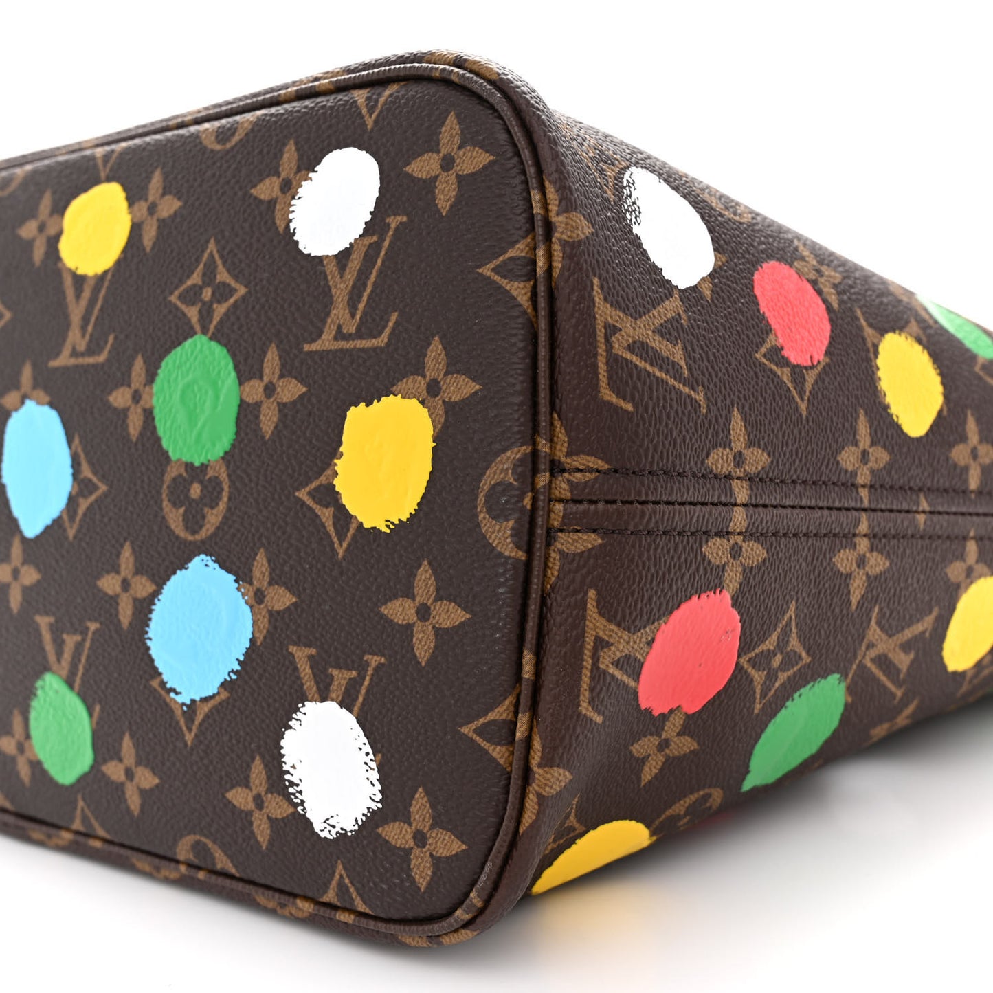 LV X YK Monogram Dots Neverfull MM
