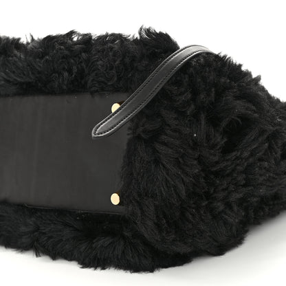 Celine Calfskin Shearling Mini Belt Bag Black 9 of 9