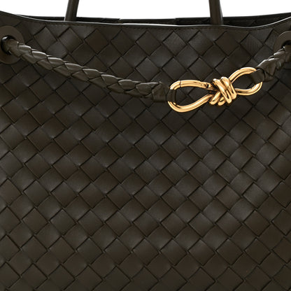 Bottega Veneta Nappa Intrecciato Medium Andiamo Shoulder Bag Kaki 7 of 9