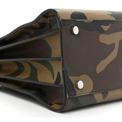 Saint Laurent Calfskin Camouflage Small Sac De Jour Kaki Black 11 of 21