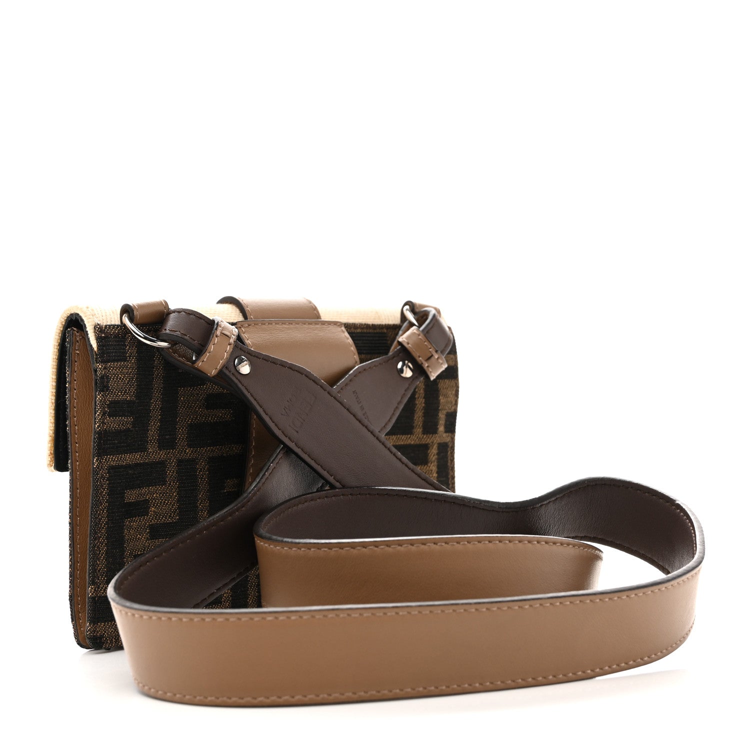 Fendi Fabric Jacquard Canvas Vitello Grace Pequin FF 1974 Baguette Belt Pouch  Tobacco Moro Grezzo Sand 1855788 – FASHIONPHILE