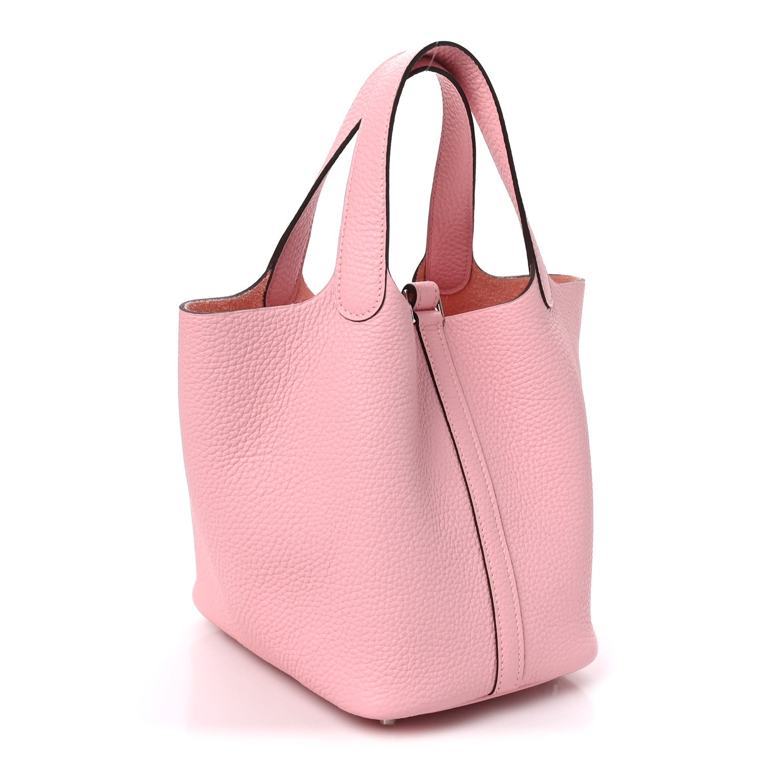 Hermes Taurillon Clemence Picotin Lock 18 PM Rose Sakura 3 of 11