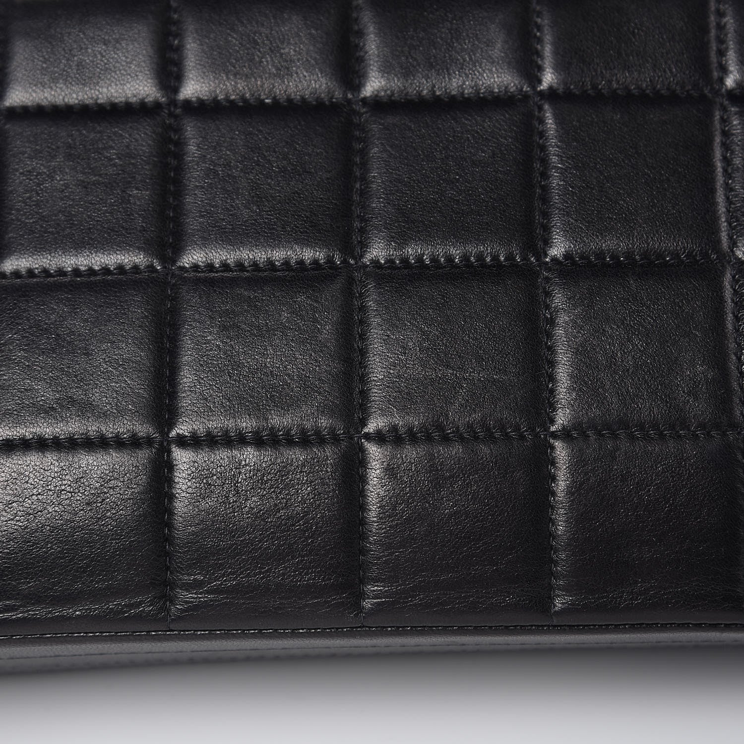 Chanel Lambskin Quilted Crystal Chocolate Bar Charm Flap Black 15 of 16