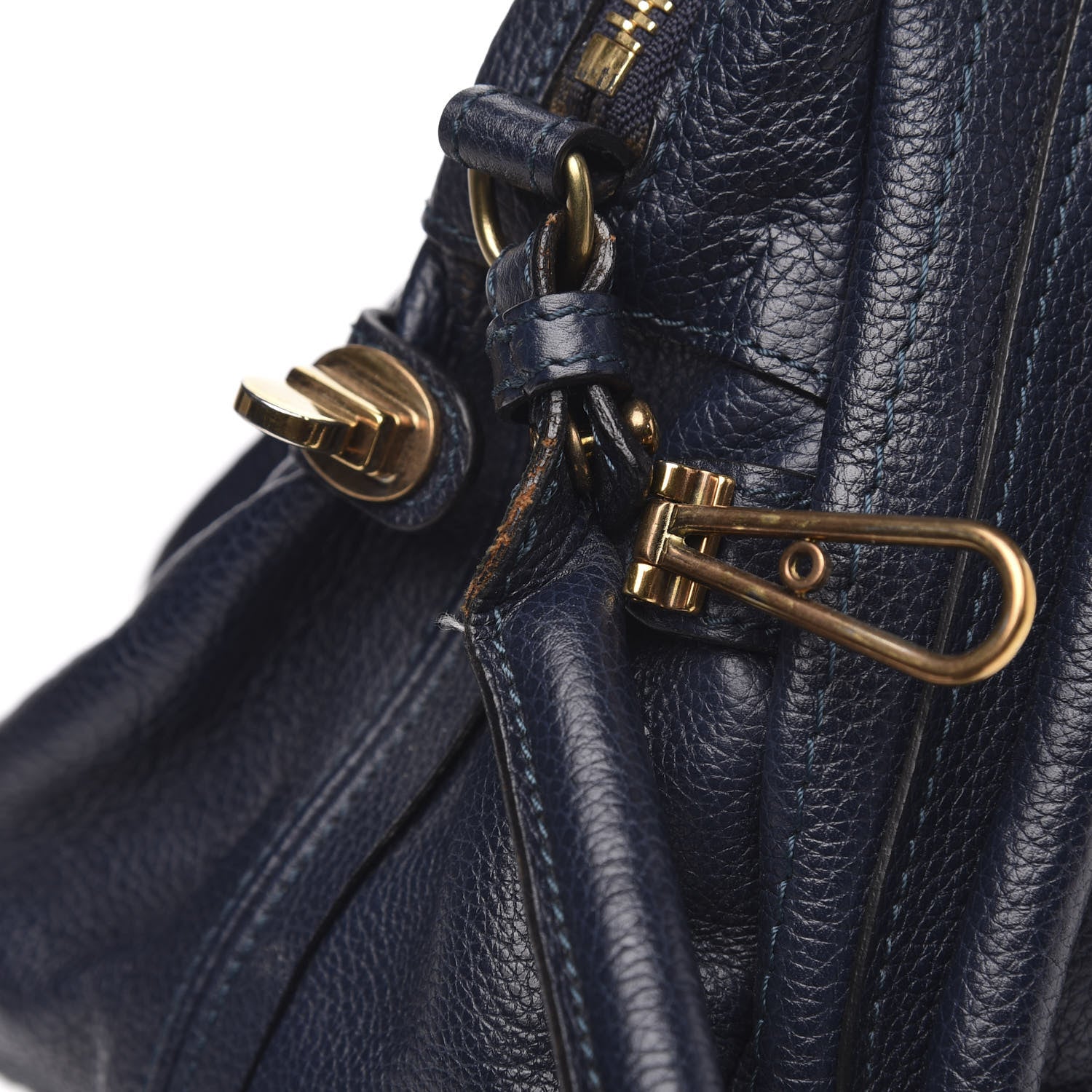 Chloe Calfskin Medium Paraty Peacock Blue 12 of 13