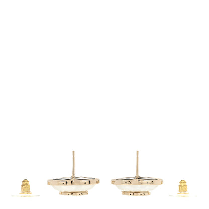 Chanel Pearl CC Heart Earrings Gold 3 of 5