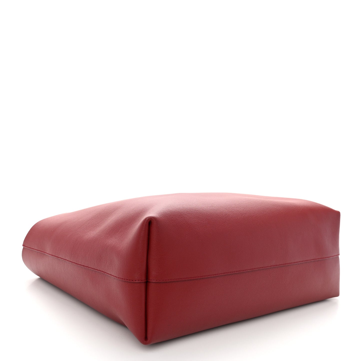 Calfskin Large Shopping Tote Opyum Red