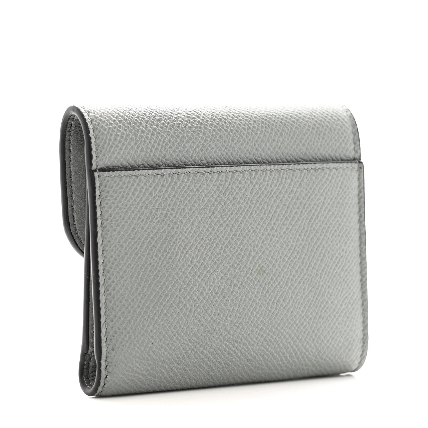 Christian Dior Grained Calfskin Saddle Card Holder Grey 3 of 10