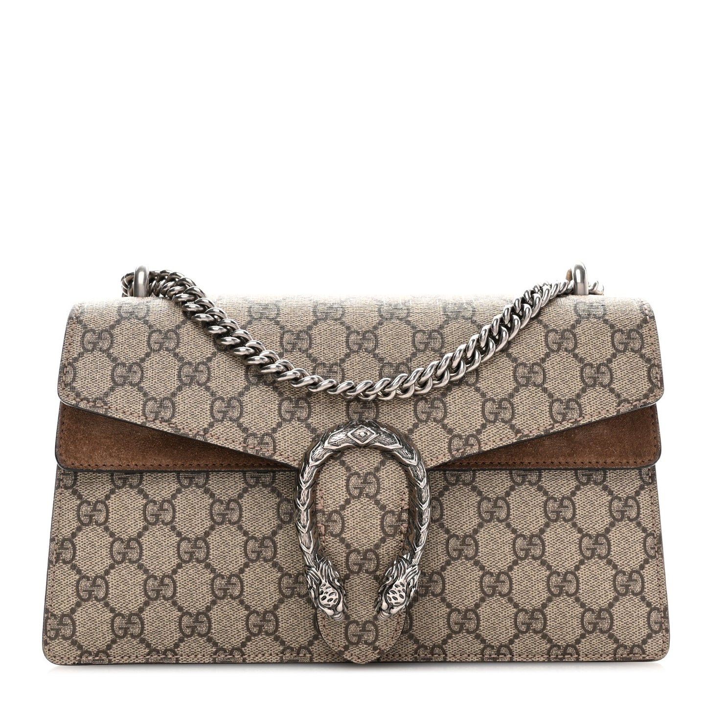 GG Supreme Monogram Small Dionysus Shoulder Bag Taupe