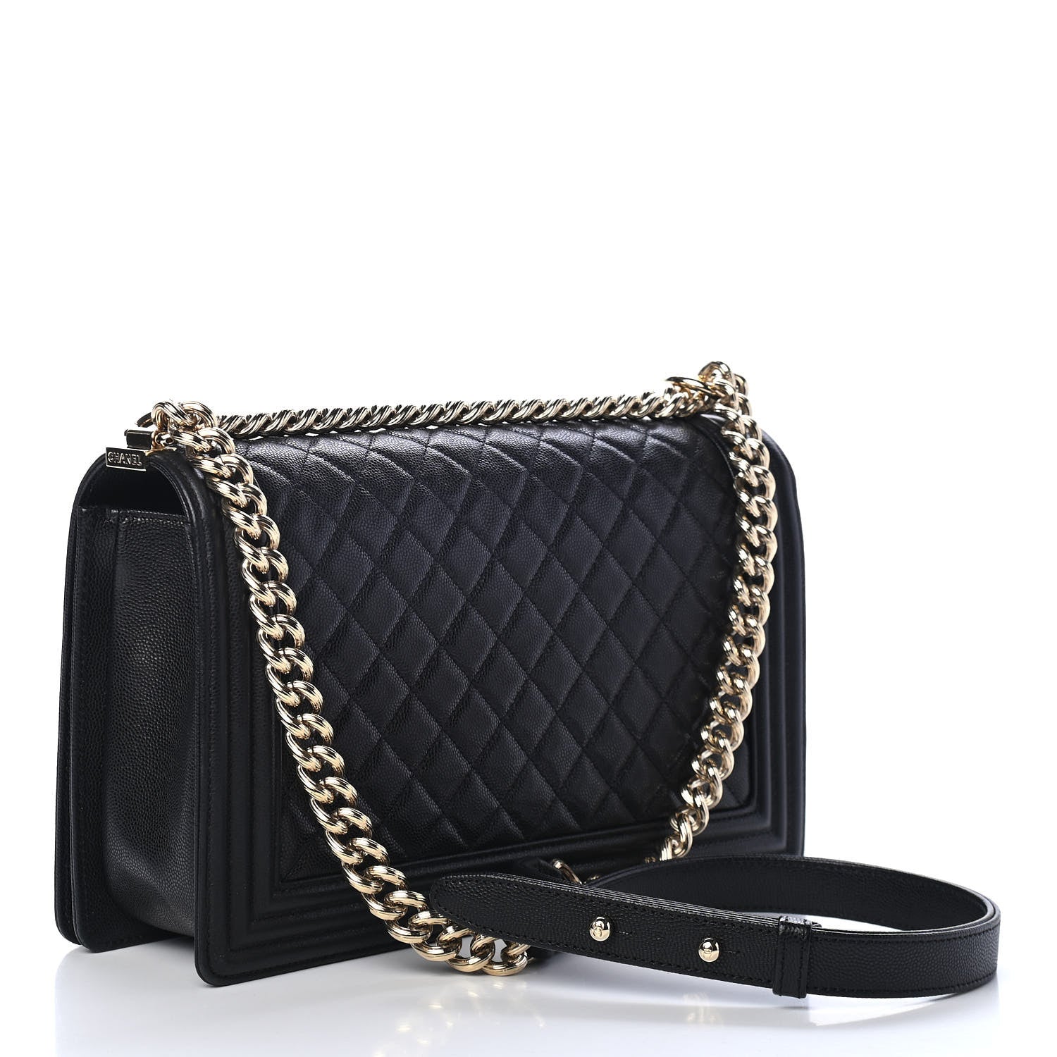 Chanel Caviar Quilted New Medium Boy Flap Black 2 of 5
