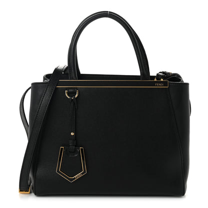 Fendi Vitello Elite Petite 2Jours Tote Black 1 of 10
