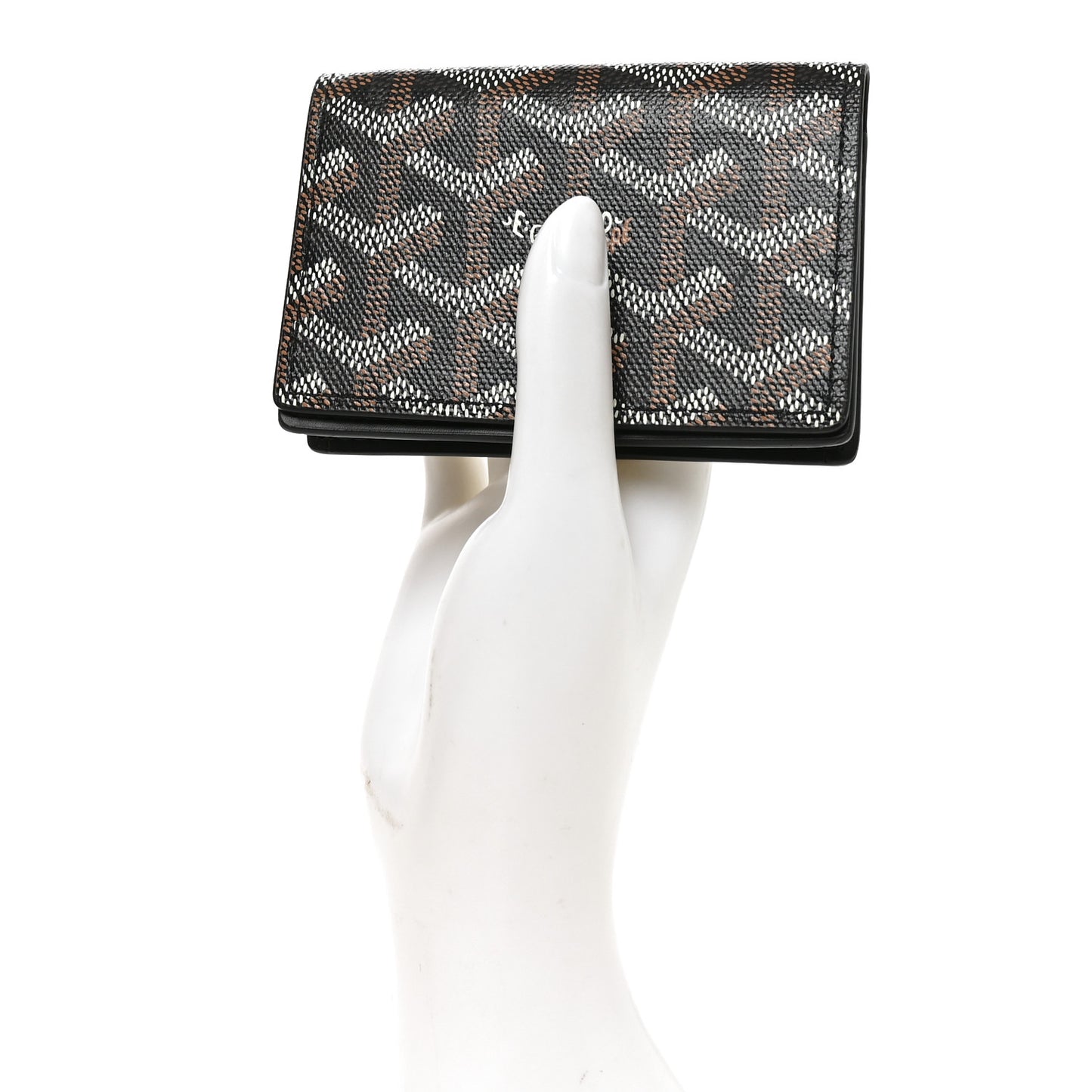 Goyardine Business Card Holder Black