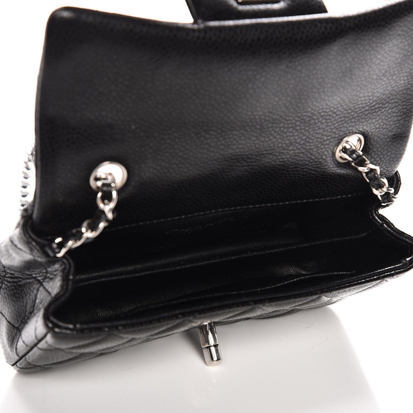 Caviar Quilted Extra Mini Flap Black