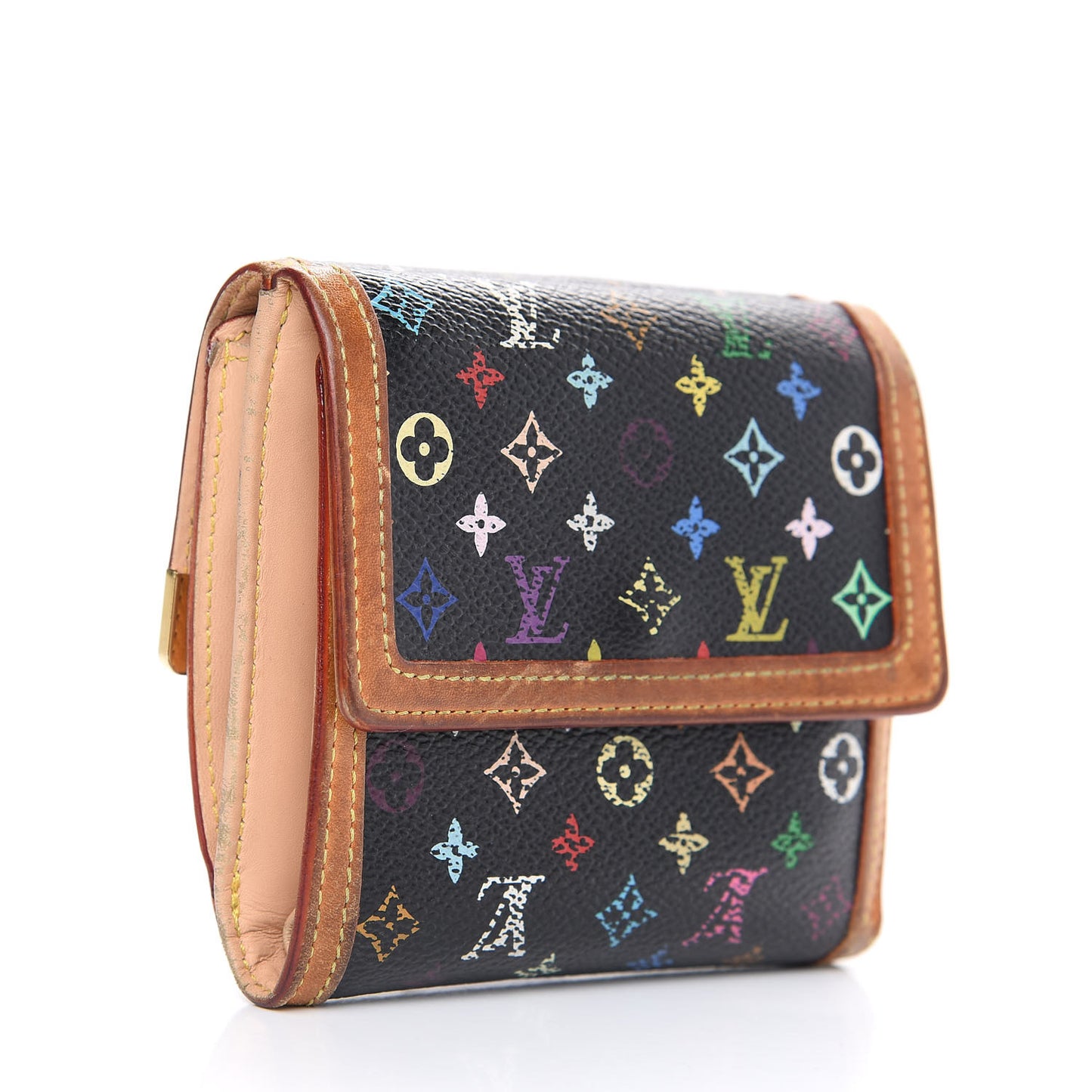Monogram Multicolor Porte-Monnaie Billets Wallet Black