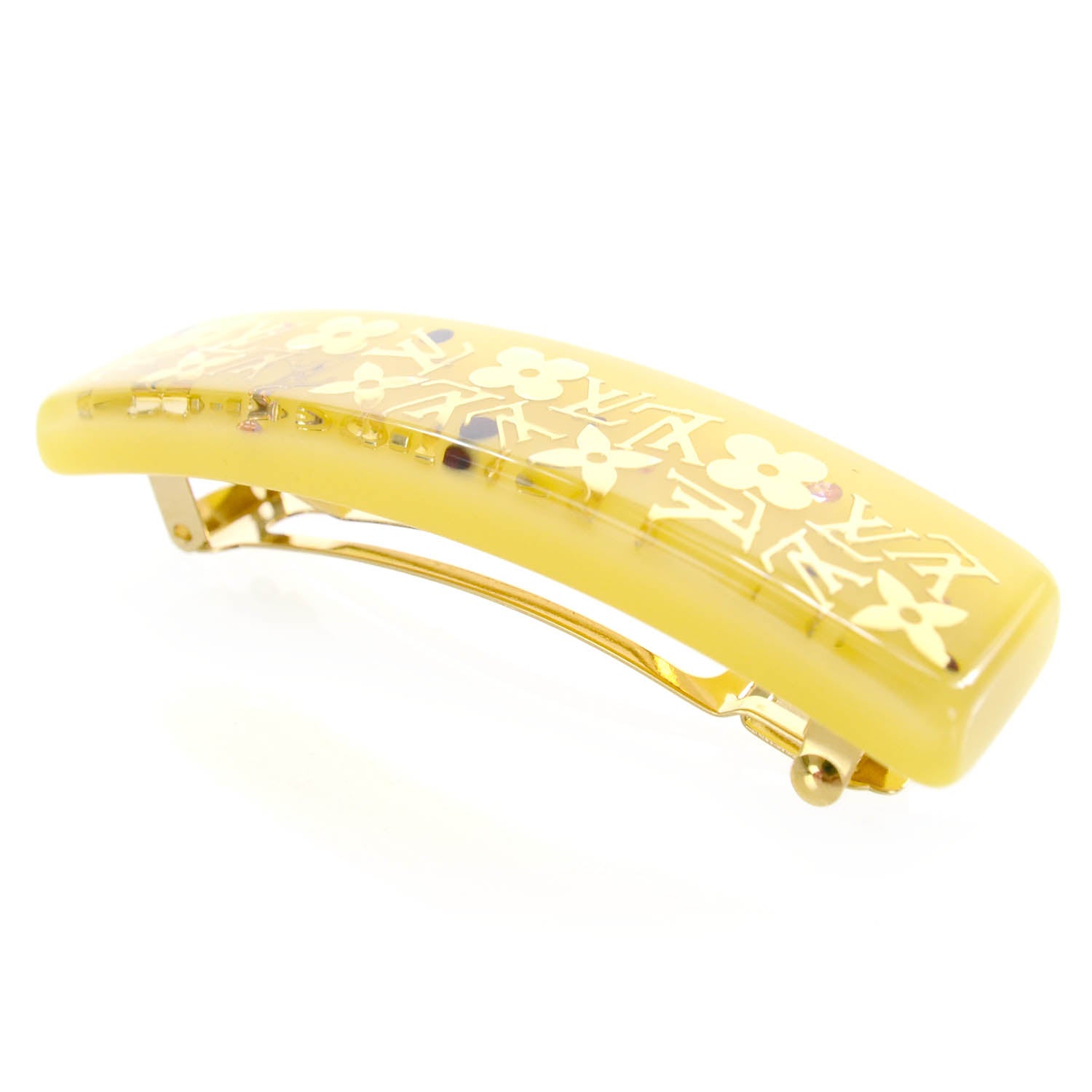 Louis Vuitton Monogram Inclusion Barrette Yellow 5 of 6