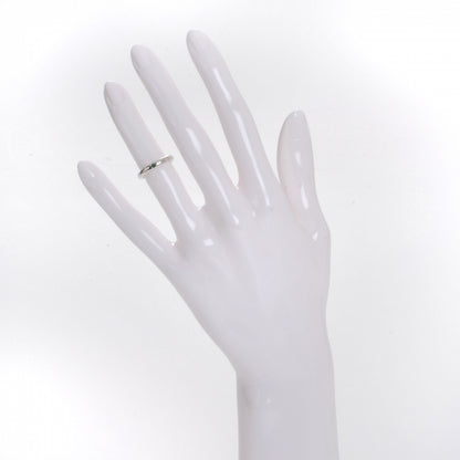 Tiffany Sterling Silver Emerald Elsa Peretti Band Ring 48 4.5 2 of 6