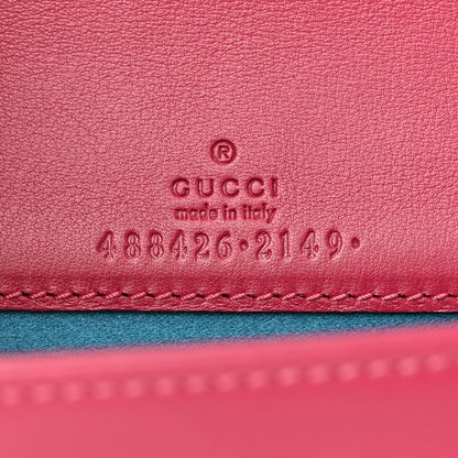 Gucci Velvet Matelasse Love Embroidered GG Marmont Mini Bag Light Raspberry Rose 6 of 9