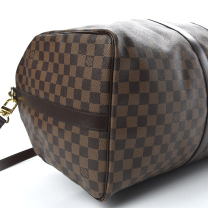 Louis Vuitton Damier Ebene Keepall Bandouliere 55 6 of 10