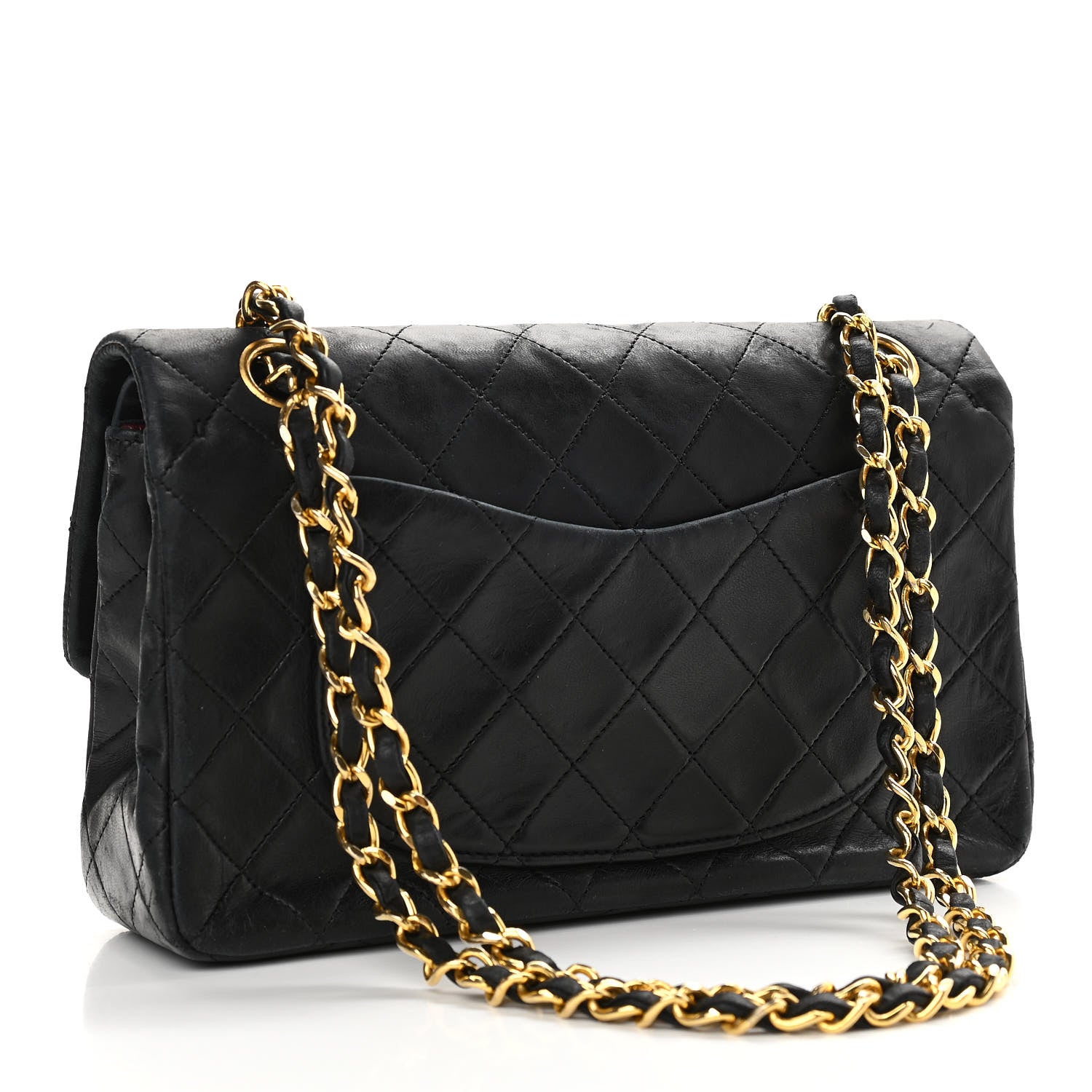 Chanel Lambskin Quilted Small Double Flap Black 3 of 14